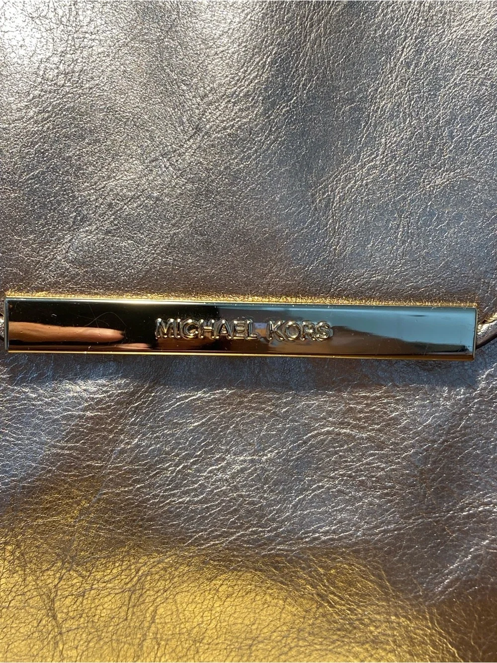 Michael Kors Metallic Gold Envelope Wristlet